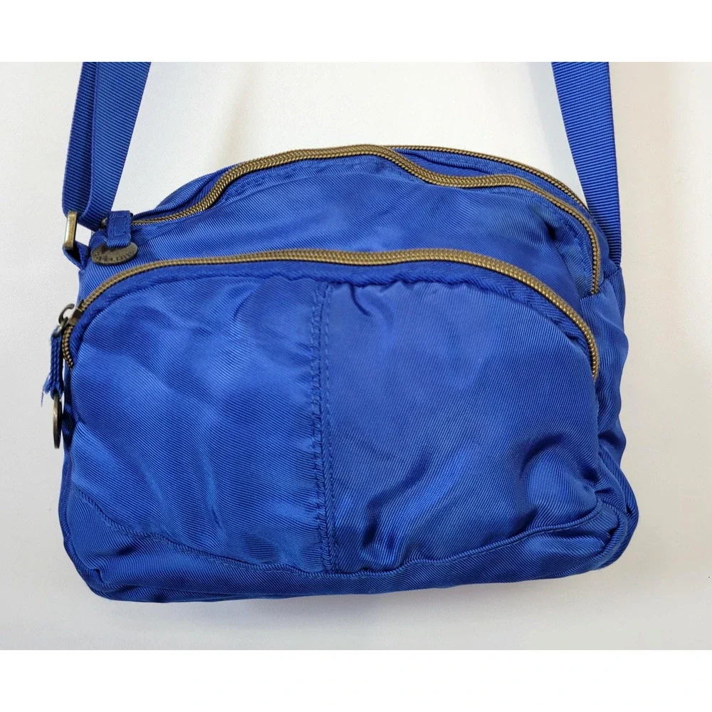 Travelon‎ Crossbody Bag Blue Small Adjustable Strap Multi Pocket Travel Purse